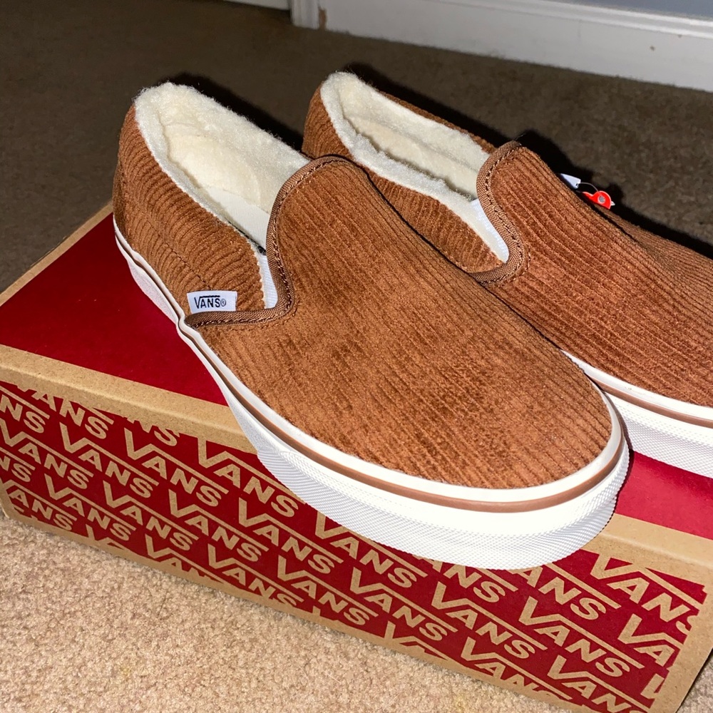 Madewell x Vans Fuzzy Corduroy Slip-ons